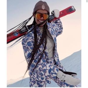 Free People Movement Flower Printed Ski Pants PrimaLoft Women Size XS